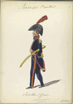 Bataafsche Republiek. Artillerie Officier. 1805