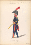 Bataafsche Republiek. Artillerie Officier. 1805