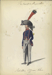 Bataafsche Republiek. Artillerie Officier Trein. 1805