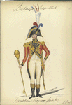 Bataafsche Republiek. Tamboer-Majoor. Garde Inf.  1805