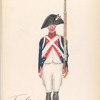 Bataafsche Republiek. Fusilier 1 e 2 Linie Inf. Regiment. 1805