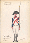 Bataafsche Republiek. Fusilier 1 e 2 Linie Inf. Regiment. 1805