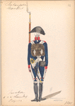Bataafsche Republiek. Fusilier 1 e 2 Linie Inf. Regiment. 1805