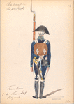 Bataafsche Republiek. Fuselier 3-e en 4-e Linie Inf. Regiment. 1805