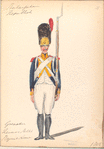 Bataafsche Republiek. Greandier Zevende en Achtste Regiment Linie. 1805