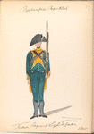 Bataafsche Republiek. Tweede Regiment Licht Infanterie. 1805