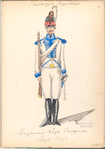Bataafsche Republiek. Regiment Light Dragonder, Regle vleugel. 1805