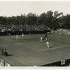 Tilden and Richards Playing Patterson and O'Hara Wood on the Longwood Courts, Massachusetts