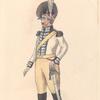 W4  Cavalerist, 1 Regiment. Teekening naar C. F. Weiland. 1806