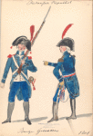 Bataafsche Republiek. Burger Grenadiers. 1806