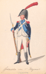 Bataafsche Republiek. Grenadier van 5-e Regiment. 1806