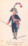 Bataafsche Republiek. Tamboer Majoor  van het 2-e Regiment. 1806