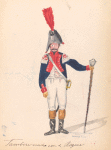 Bataafsche Republiek. Tamboer Majoor  van 2-e Regiment. 1806