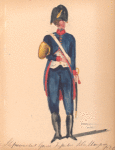 Bataafsche Republiek. Stafmuzikant, Garde Infanterie (klein uniform). 1806