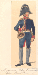 Bataafsche Republiek. Stafmuzikant (klein tenue), Garde Rood P... 1806