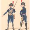 Bataafsche Republiek. Gewapende Burgernacht Officier en Grenadier. 1806