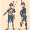 Bataafsche Republiek. Gewapende Burgernacht Officier en Grenadier. 1806