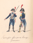 Bataafsche Republiek. Bataafsche Gewapende Burgernacht Grenadiers. 1806