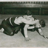 Members of the Columbia University Wrestling Team in a Practice Match