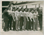 Medical Examination of the Pittsburgh Boxing Team Competing in the National Amateur Athletic Bouts at the Boston Arena, 1929