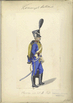 Koninklijk Holland. Hussar van het 3 Regiment. 1806