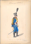 Koninklijk Holland. Hussar van het 3 Regiment. 1806