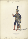 Koninklijk Holland. Officier 2 Regiment Huzaar. 1806