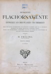 Moderne Flachornamente entwickelt aus dem Pflanzen- und Thierreich