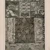 Plant forms, fish, female figures