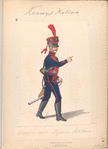 Koninklijk Holland. Kanonier van de Rydende Artillerie. 1806