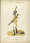 Koninklijk Holland. Stafmuziekant 7 Regiment Linie Infanterie. 1806