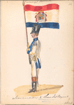 Koninklijk Holland. Standaarddrager 2 Linie Infanterie Regiment. 1806
