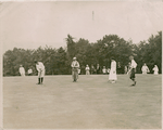 Robert Jones, Alexa Stirling, Elaine Rosenthal, Perry Adair in a Match for the Benefit of the Red Cross at Montclair, New Jersey.