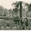 Boy Scouts starting a two-day hike.