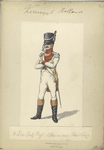 Koninklijk Holland. 3 Linie Inf. Regiment, Officier van Fusiliers. 1806