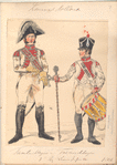 Koninklijk Holland. Tamboer Majoor en Trommelschlager  3 Reg. Linie Infanterie. 1806