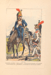 Troupes Alliées. -- Hollande. -- Dragon de Grosse Cavalerie Cuirassiers du 2 Régiment, anciennne et nouvelle tenue. 1806-1807