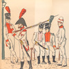 Soldats et Sapeur du 3-er Reg-t; Voltigeur de 2-e, Musicien du 4-e [Reg-ts]