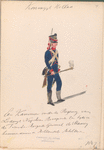 Koninklijk Holland. Een Kanonier onder de Regering van Lodewijk Napoleon Bonapart ten tijde van de Fransche Brigade Generaal de Marceij [...] van Holland Artillerie. 1807