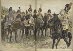 Holland. Generaal met zijn Staf en een Garde-cavalerist. 1807