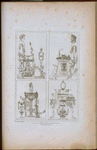 Nos. 1. 2. 3. 4. Peintures exécutées dans divers panneaux de la chambre du cit. V.