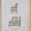 Fauteuil et siege à deux places, exécutés à Paris, pour M. le ct. de S. en Russie.