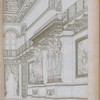 Vue de la tribune et d'une partie de la salle des maréchaux, au Palais des Tuileries.