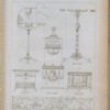 Lampe.; Métier à broder.; Sceau à laver.; Cassolete à parfums.; Boite de toilette.; Frise de la chambre à coucher de Malmaison..
