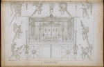 Salle exécutée au Chateau de Malmaison et détails des trophés qui la décorent.