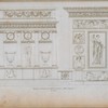 Élévations des façades de la salle de la Vénus au Musée Napoléon, au Louvre.