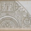 Décoration des voutes de la salle de la Vénus au Musée Napoléon, au Louvre.