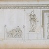Façade de la salle de la Vénus au Musée Napoléon, au Louvre.