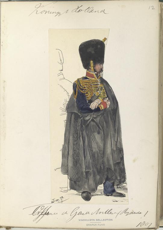 Koninklijk Holland. Officier de Garde Artillerie (Rydende). 1807 - NYPL ...