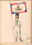 Holland. Vaandeldrager 6 Reg. 2 Bataillon. 1807